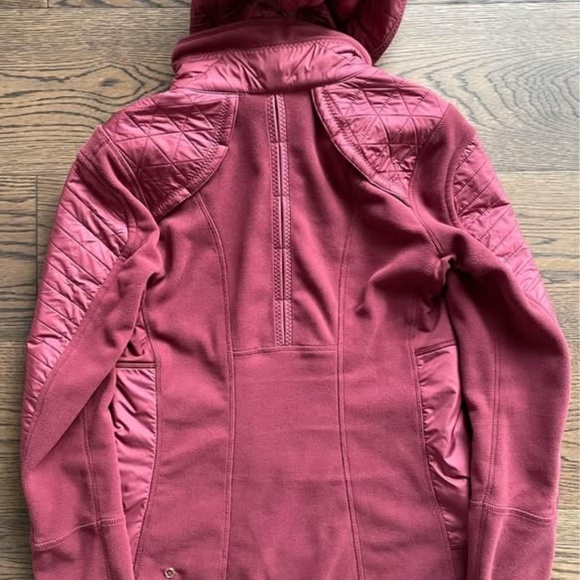 Lululemon Fleecy Keen Jacket Wineberry Size 6 - Picture 4 of 4